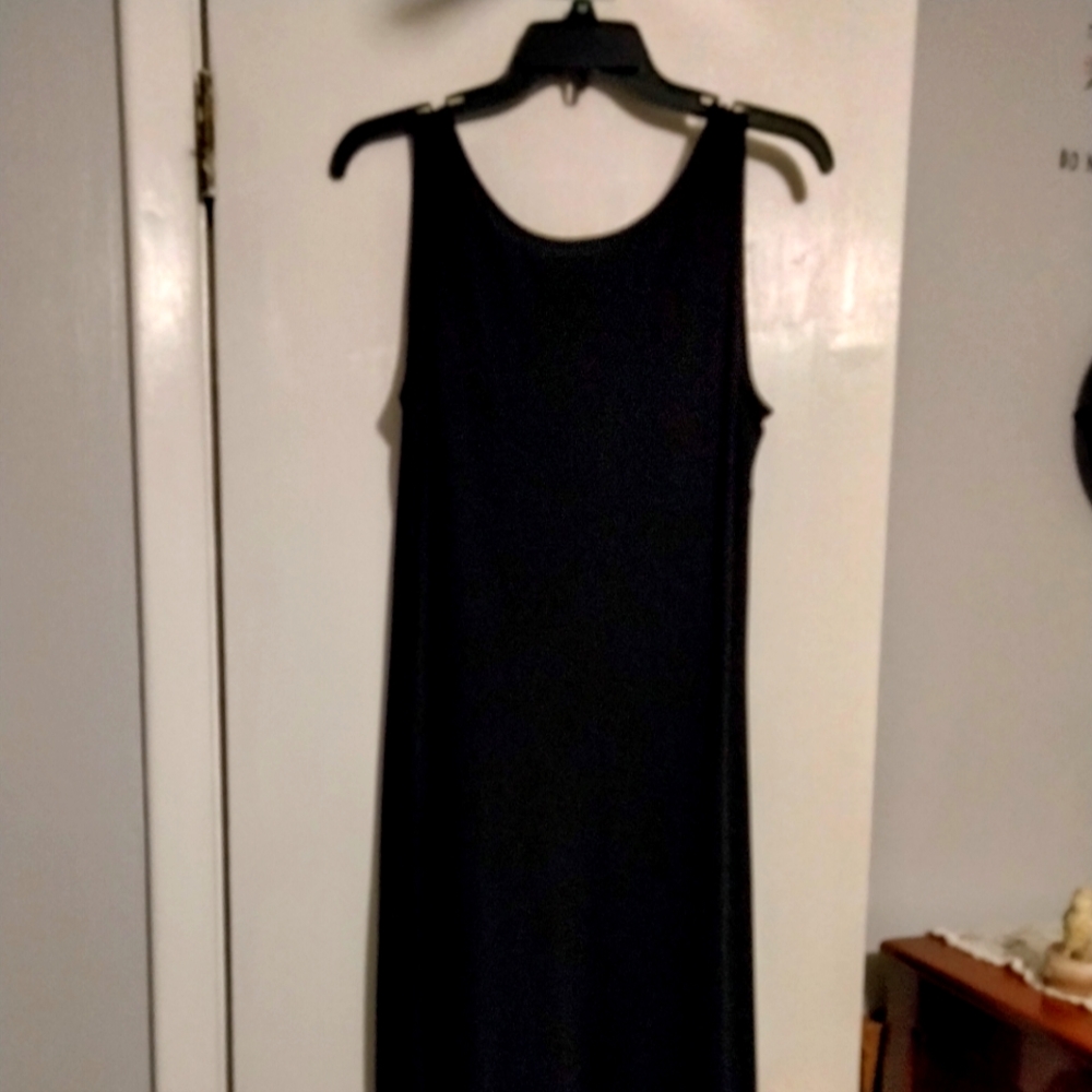 Women's sz 10 Sigrid Olsen black dress sz 10 like new